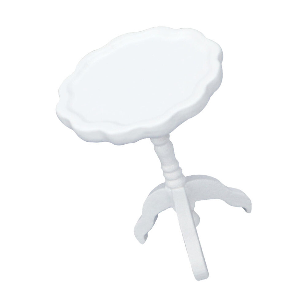 Dollhouse Dining Table Mini Round Model Lace Small Practical Micro Scene