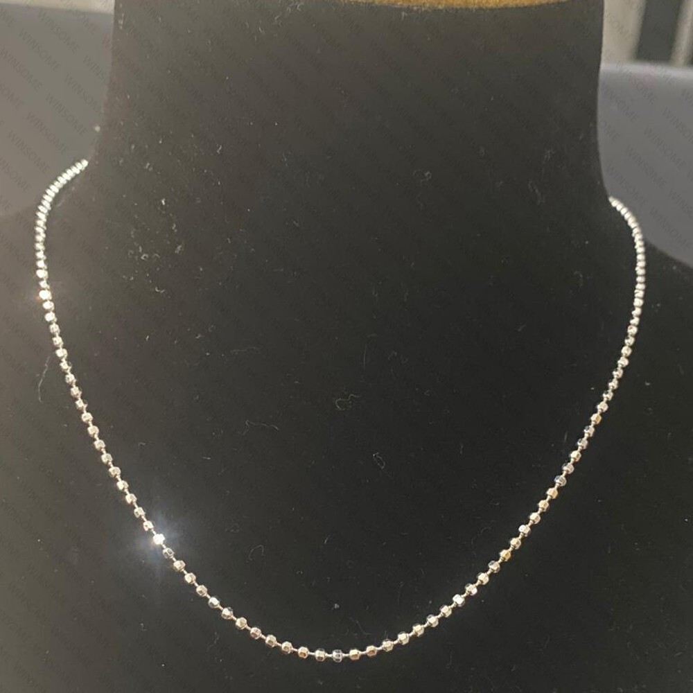 1mm Unique Chain for Women in Sterling Solid Silver, Deliciated Silver Chain