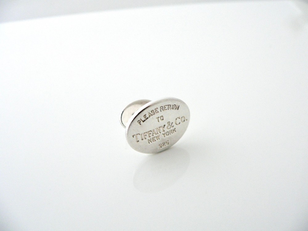 Return to Tiffany and Co SINGLE Oval Cuff Link Replacement Cufflink T & Co Parts