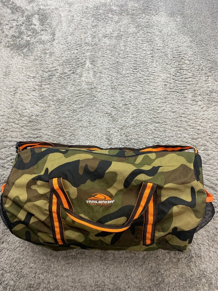 Trailmaker Equipment Duffle Bag Camo Gym Travel Carry On Workout Camping