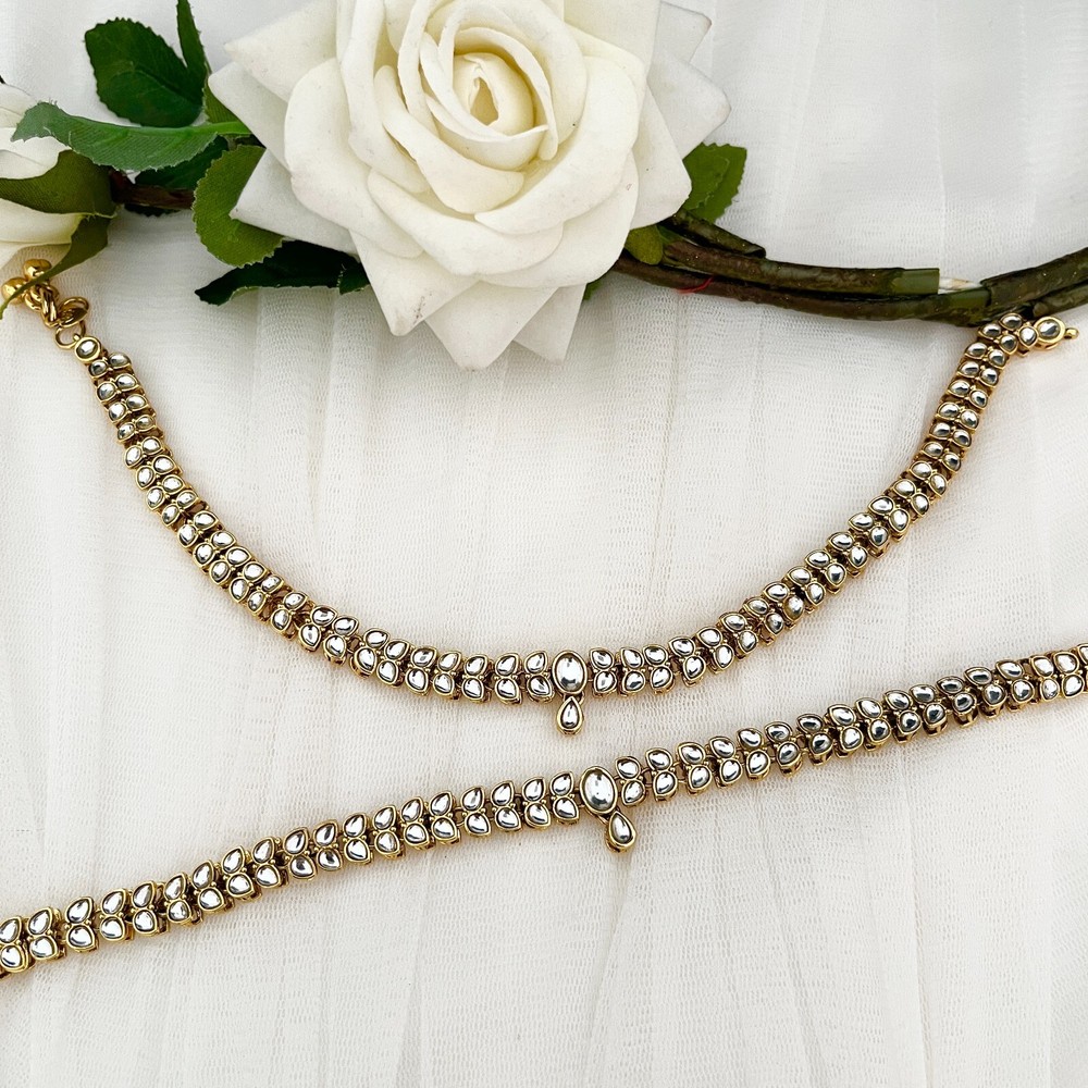 Indian Gold Payal Pakistani Anklets Ghungru Payal Jhanjar Ghungroo  Anklets-image