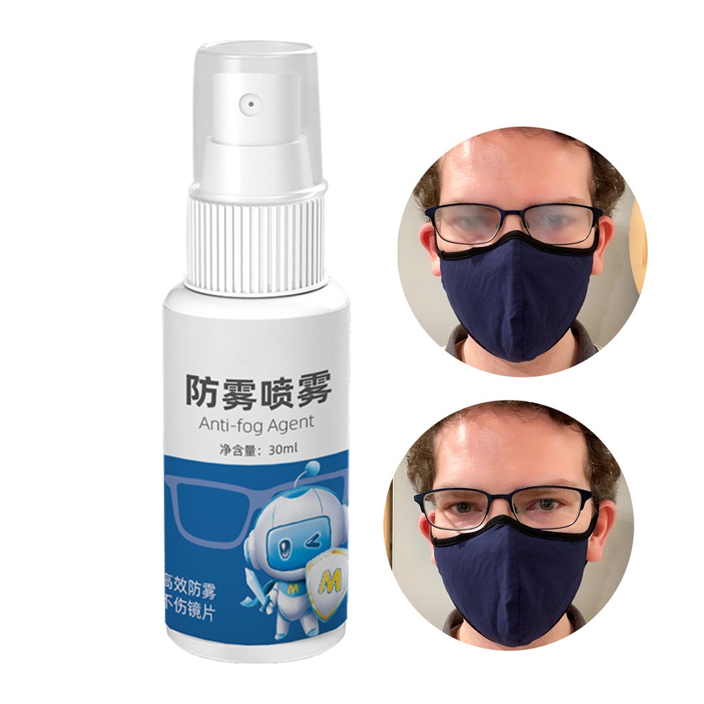 1x 30ml Anti Fog Spray Eyeglass Lens Cleaner Long Lasting Defogger