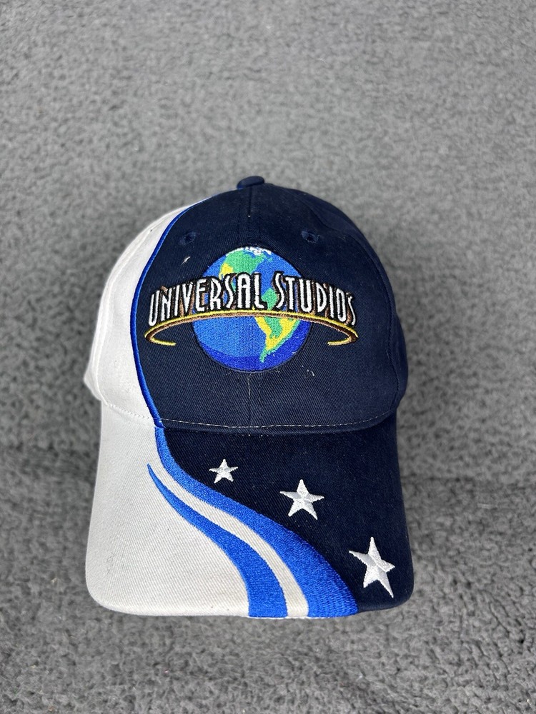 Universal Studios Hollywood Vintage Y2K 90s Blue Cotton Strapback Cap