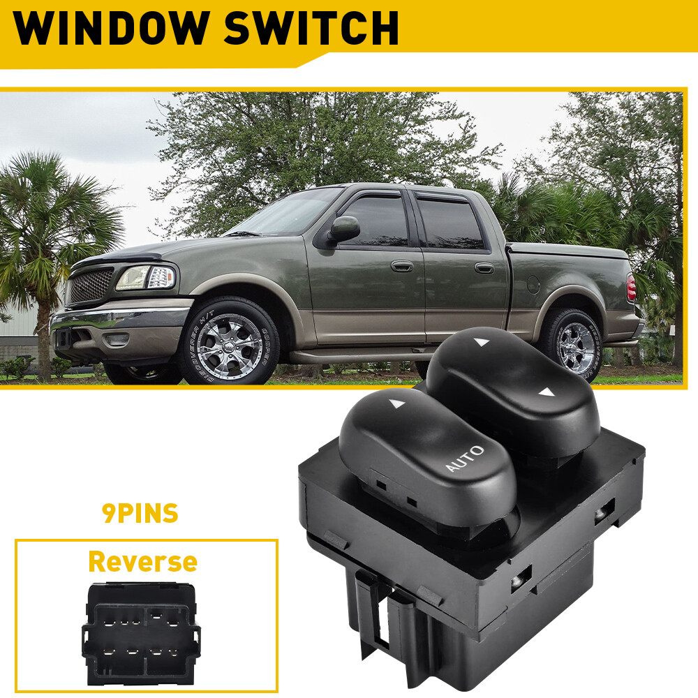 Window Control Switch For 1999-2002 Ford F-150 1999 F-250 Front Driver Left Side