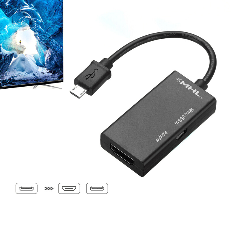1080P Full HD Micro USB to HDMI MHL TV Converter Adapter Cable