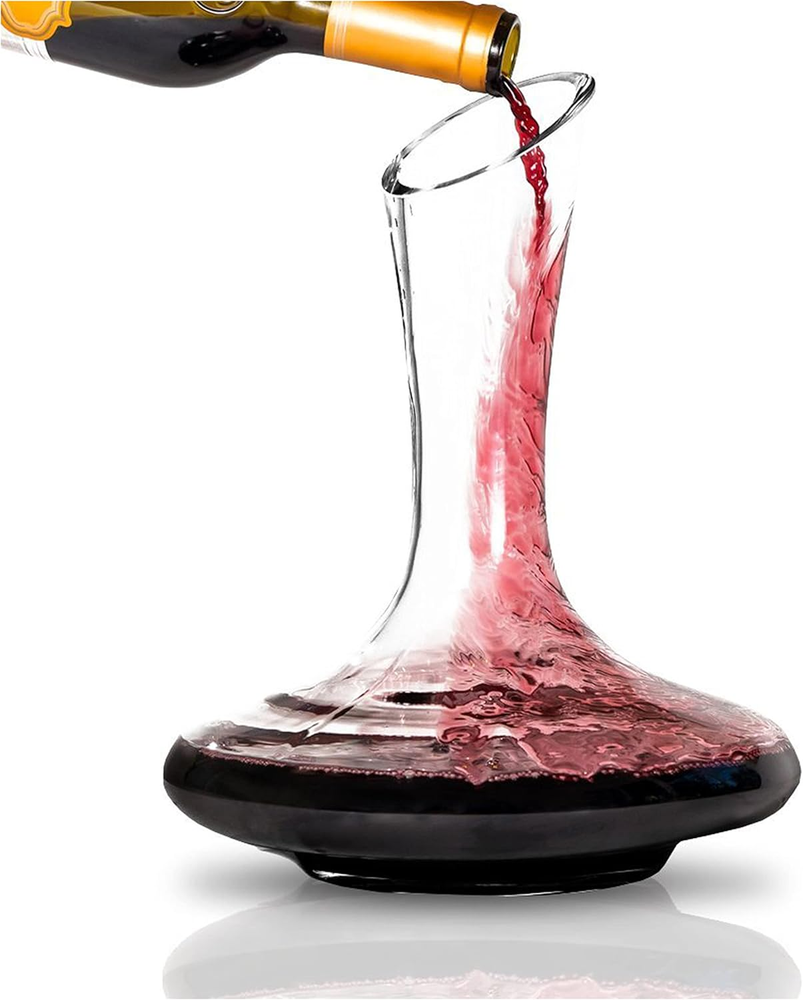 Elegant 40 Oz Btat Wine Decanter and Carafe Set for Fine Wines  