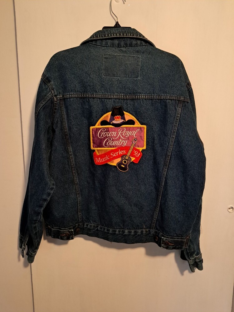 Crown Royal Jean Jacket Vintage 1993 Urban Equipment World Wear Size L