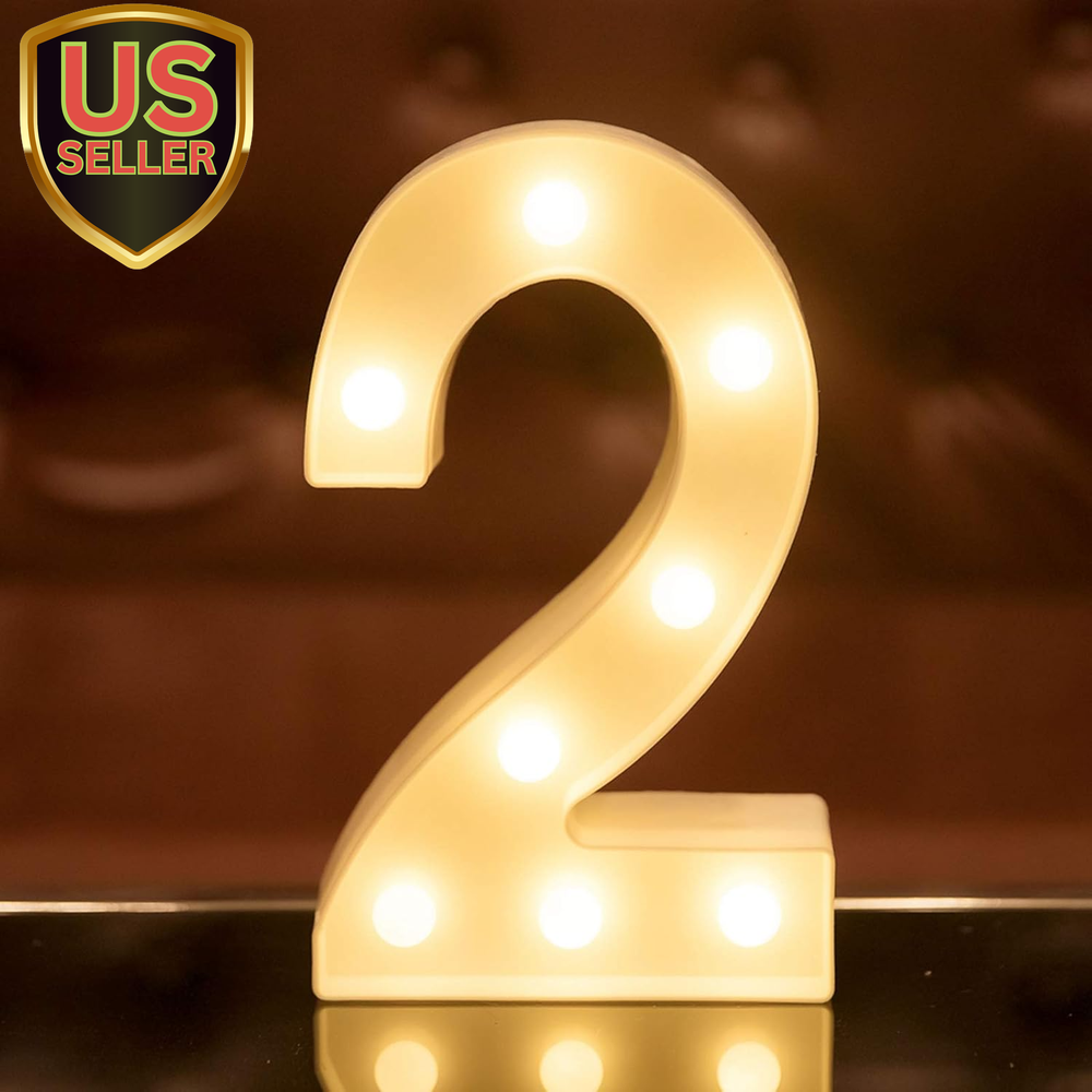 LED Letter Lights Alphabet Light up Sign for Night Light Home Party Birthday ...