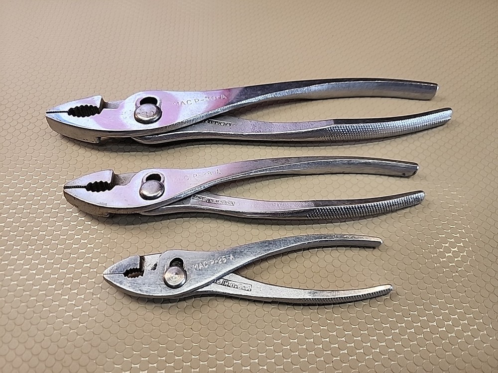 Mac Tools Adjustable Slip Joint Pliers 3 pc set P30A P28A P25A