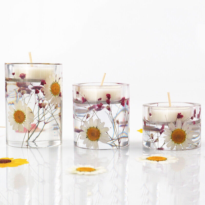 3X Silicone Tea Light Candle Mold for Epoxy Resin Casting Craft