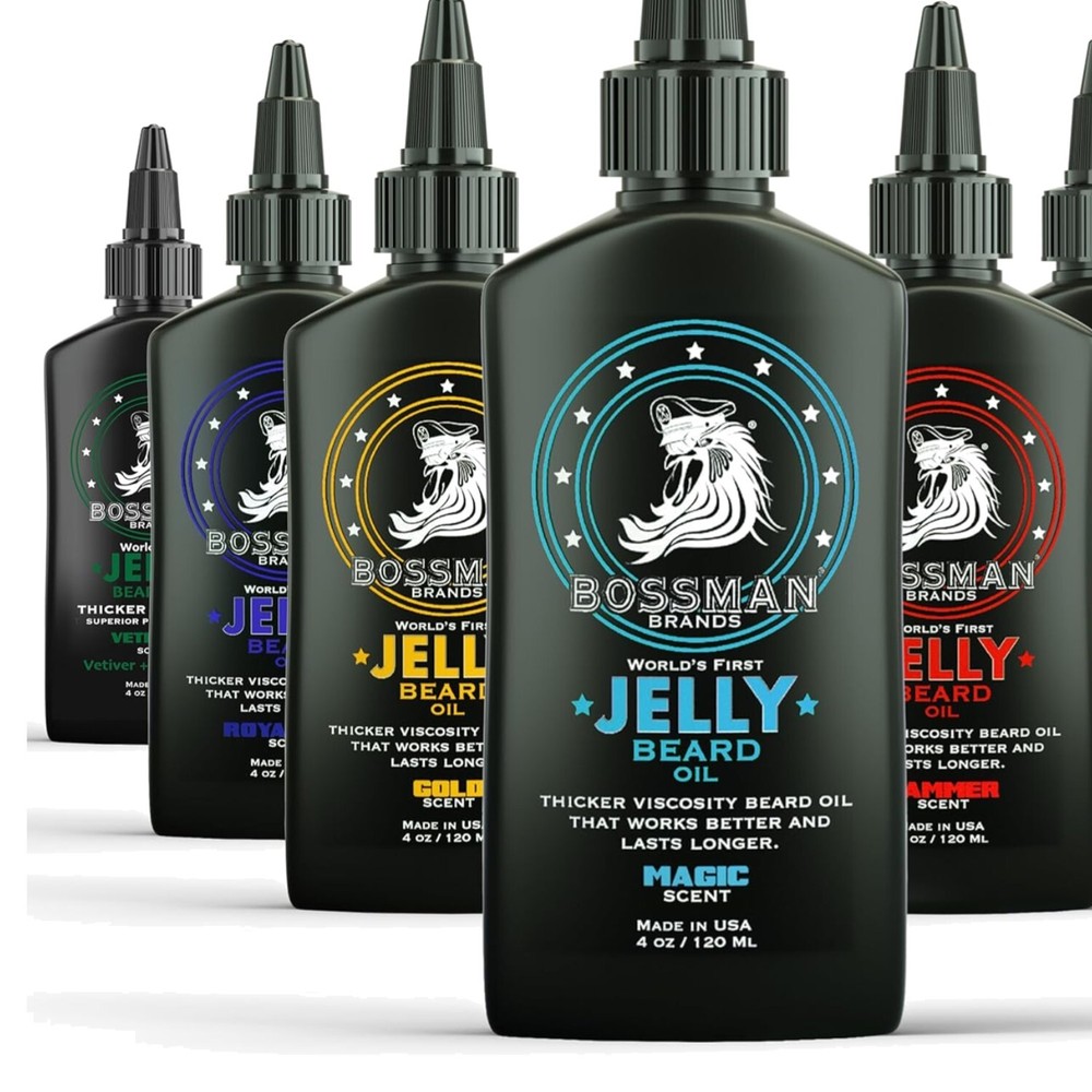 Ultimate Jelly Beard Oil Variety Pack for Nourishment & Growth Control  