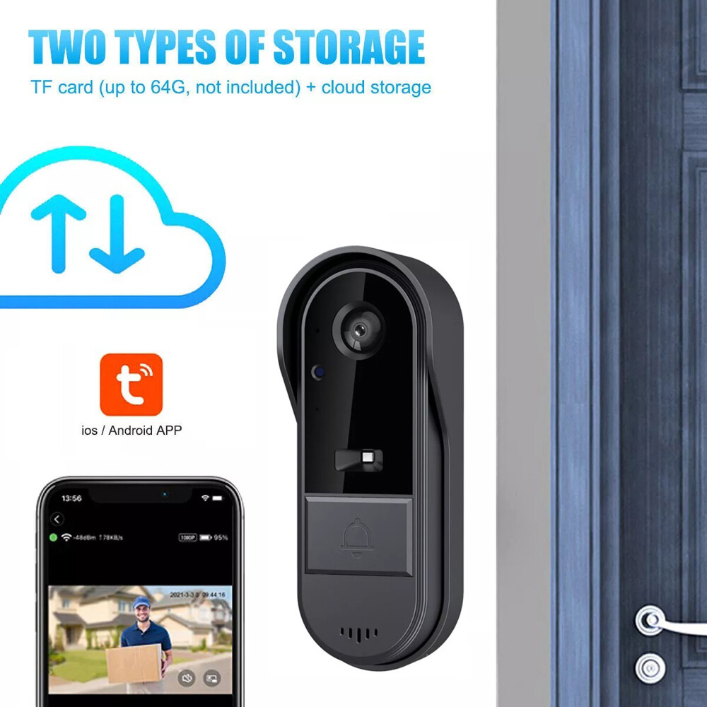 Visual Smart Doorbell Ring Door Camera Wireless Intelligent Video Bell Camera US-image