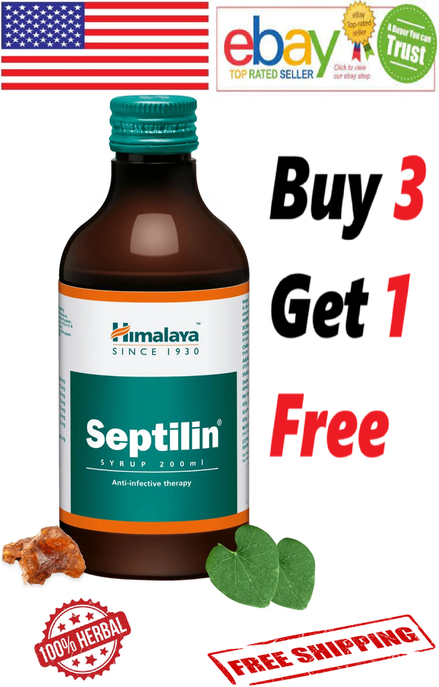 Himalaya Septilin Syrup For Immunity Booster 100% Natural 200ml. (FREE SHIPPING)