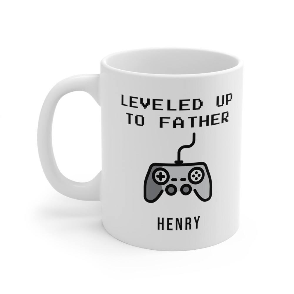 Personalized Father Gamer Mug Funny New Dad Gift New Father Mug Name Mug Dad Mug