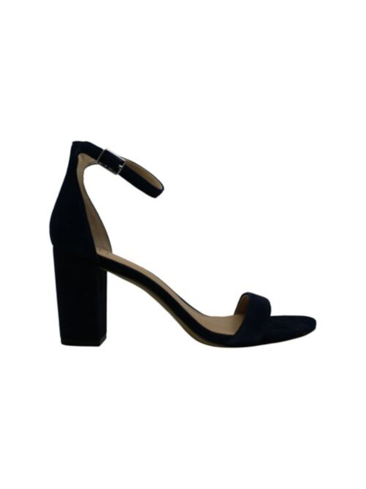 INC Womens Black Padded Kivah Round Toe Block Heel Buckle Leather Sandals 11 M