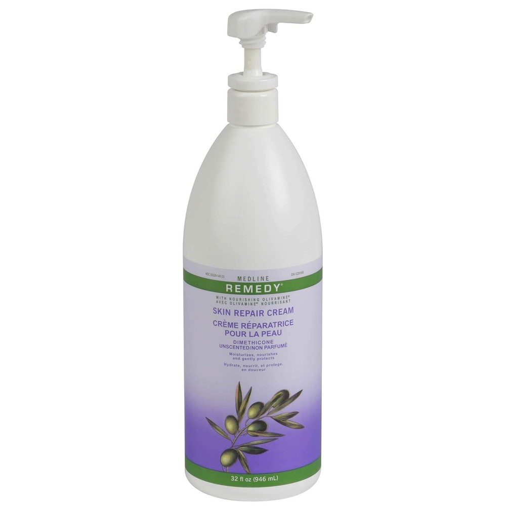Unscented Olivamine Skin Repair Cream and Body Lotion, 32 Fluid Ounce