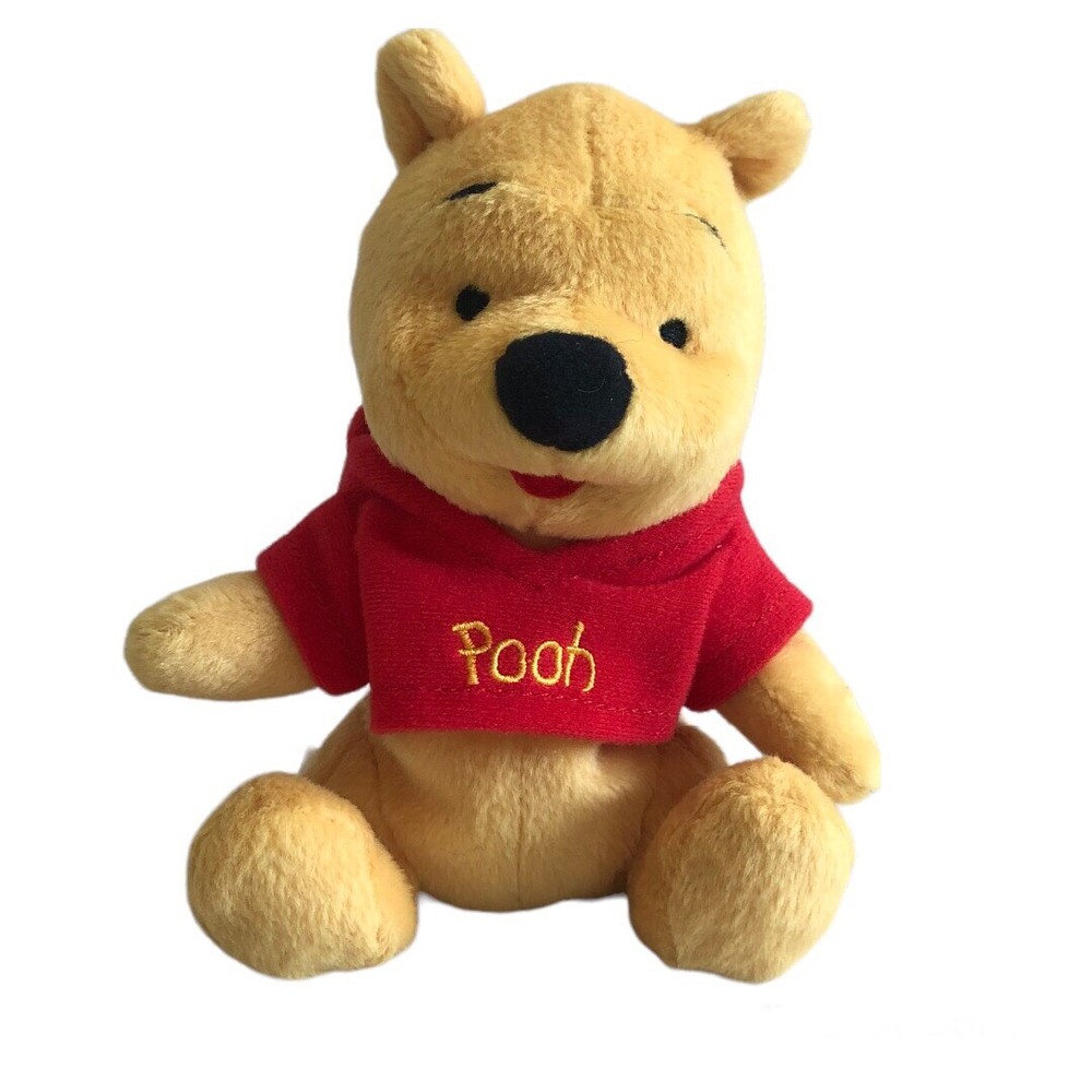 Mattel Arcotoys Disney VTG 6” Mini Winnie the Pooh Bean Bag Plush Stuffed Toy