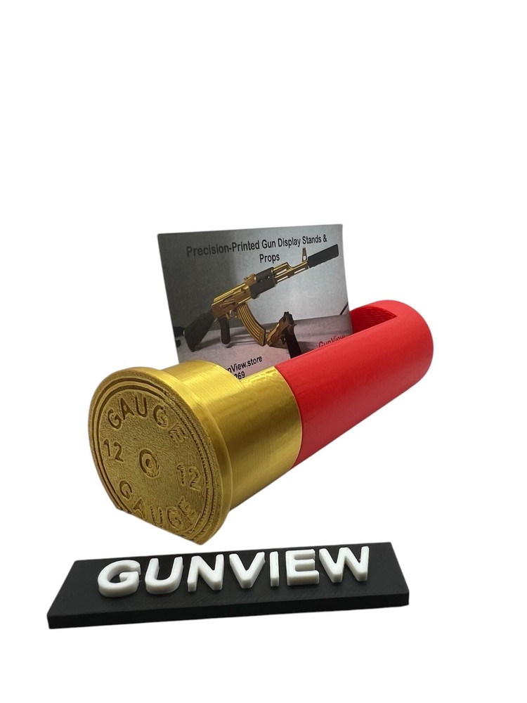 Shotgun Shell Business Card Holder – Desk Organizer for Firearm Enthusiasts