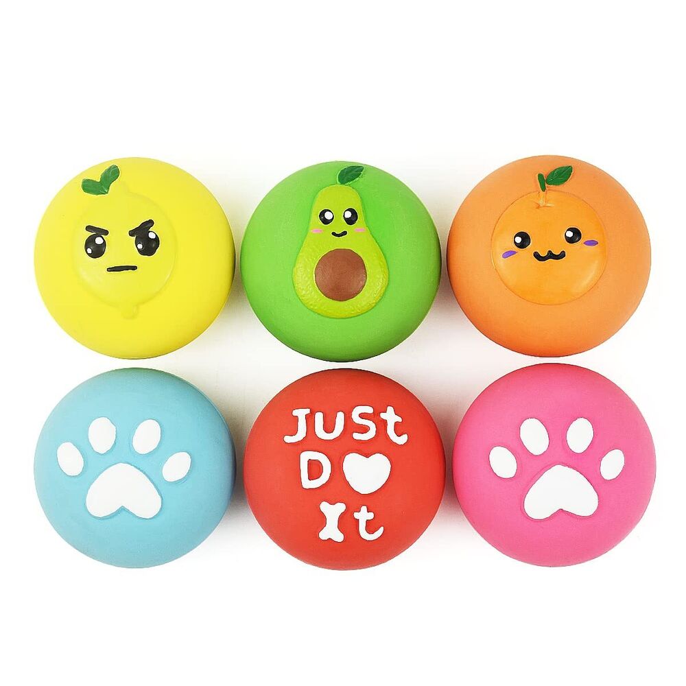Squeaky Dog Toys - Soft Latex Rubber Squeaky Dog Ball for Small Dogs Puppies ...