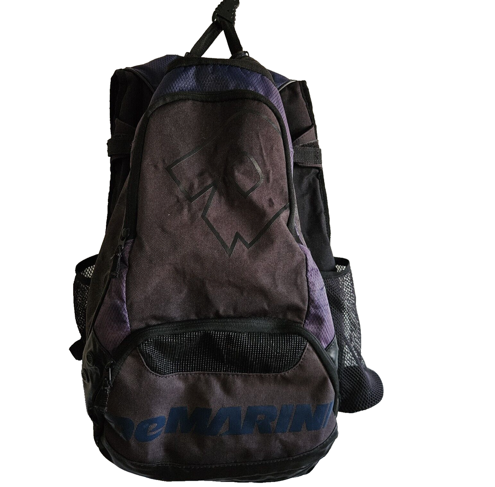 DeMarini Backpack Bag Sports Baseball Softball Equipment Gray 22 inches Gray