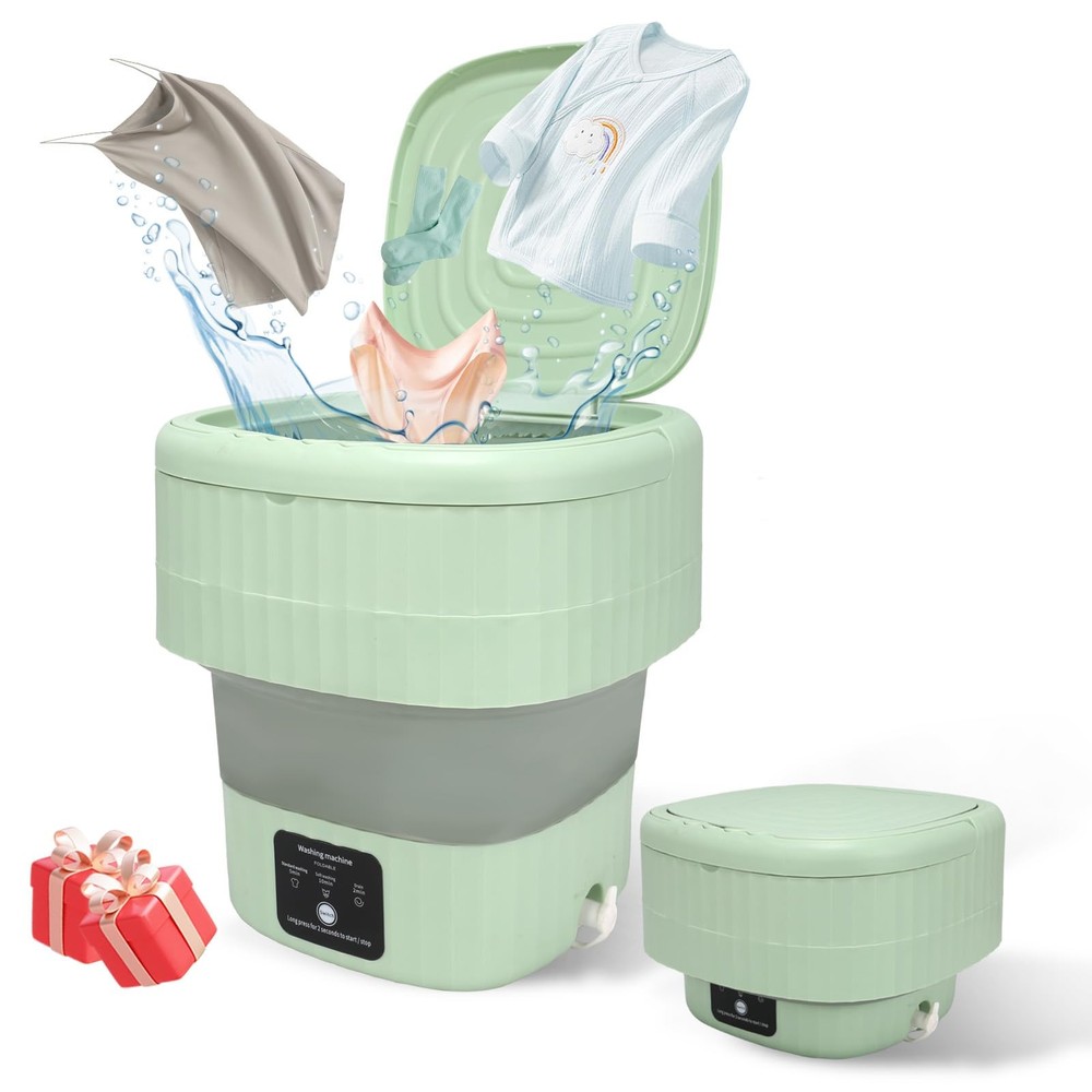 Mini Portable 9L Washing Machine with 3 Modes & Blue Light Disinfection for Small Spaces