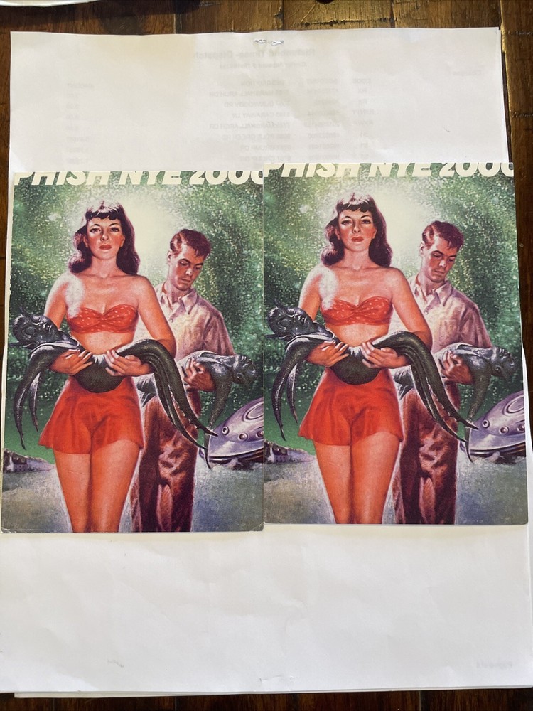 Two Phish Y2K Postcards From 2000 Big Cypress Florida Not Polllock Rare