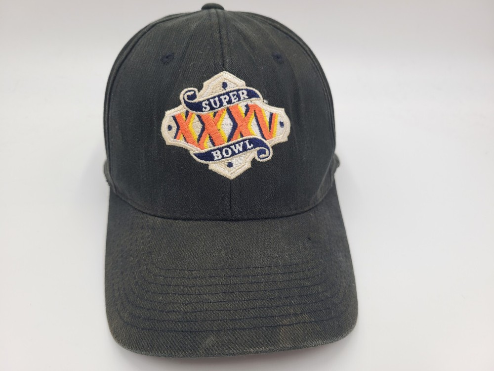 Vintage Super Bowl XXXV Nike Flex Fitted (Seems L-XL) Hat Cap Baltimore Ravens