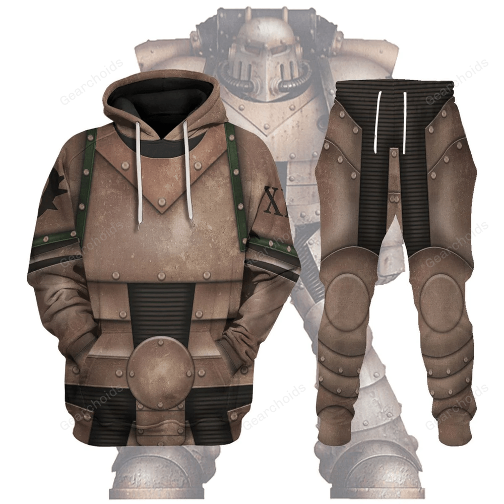 Pre-Heresy Death Guard Cosplay Hoodie and Sweatpants Set