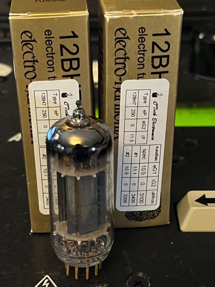 Electro-Harmonix EH 12BH7 12BH7A Gold Pin Amplitrex Matched Pair for Tube Amps