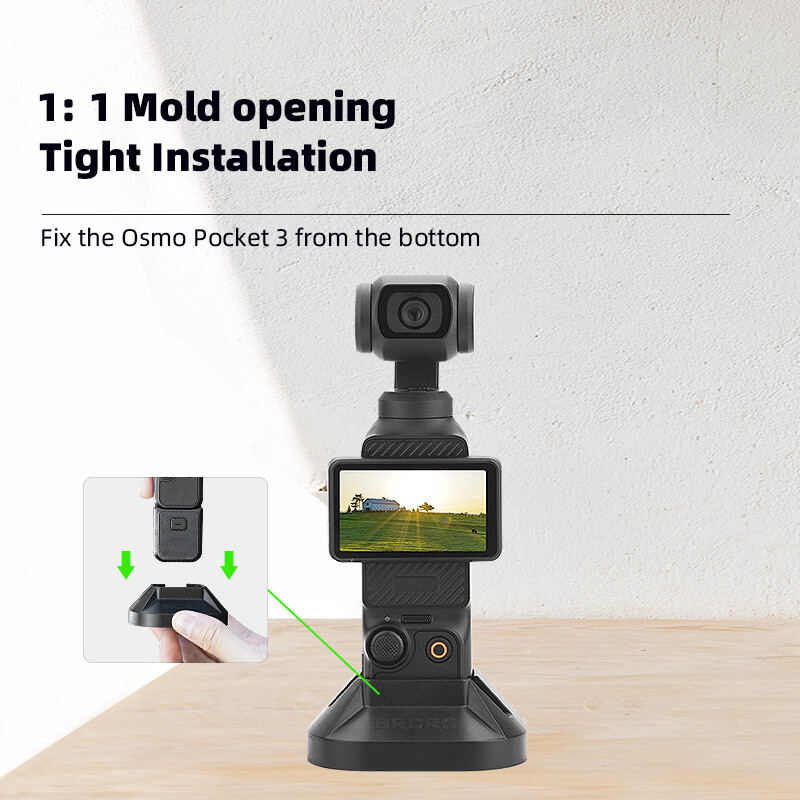 For DJI POCKET 3 Desktop Live Stabilisation Mount Holder Frame Expansion Adapter