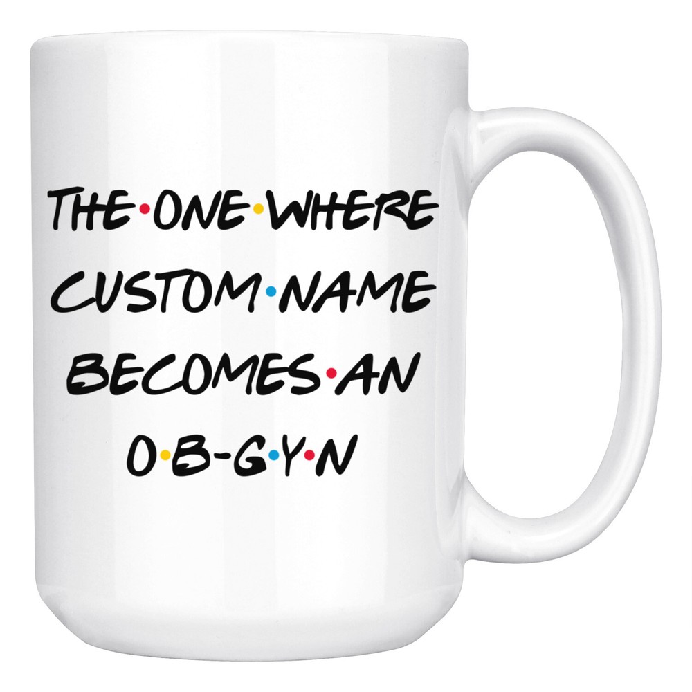 Custom OB-GYN Promotion Mug, Personalized Doctor Graduation Gift-image