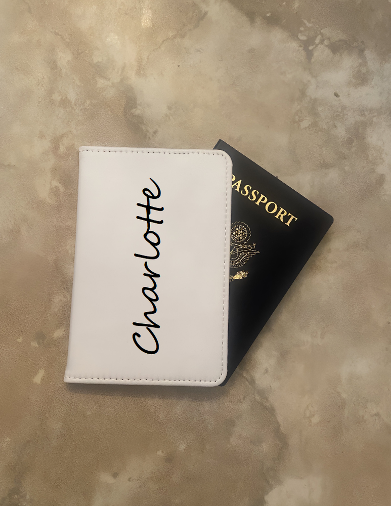 Custom Name CHARLOTTE Passport Wallet Travel Document Holder  -image