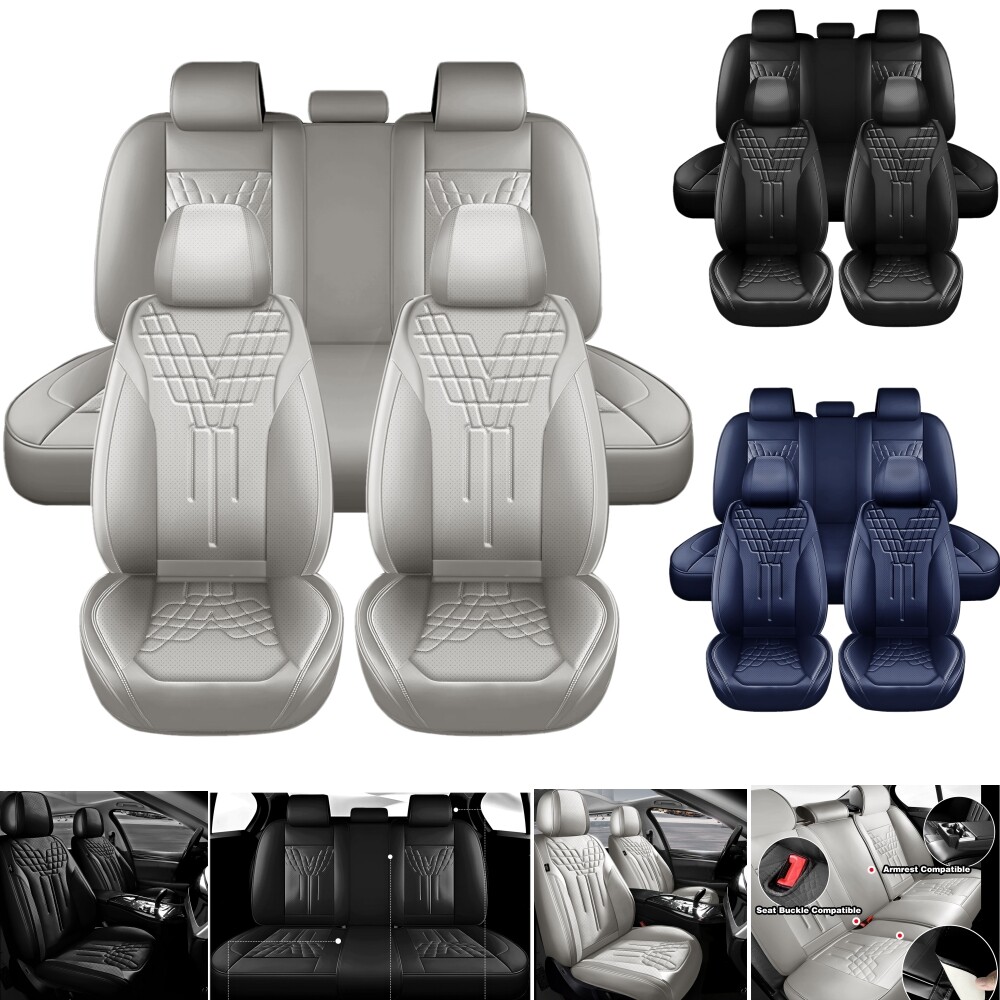 For Kia Sorento Forte Sportage Leather Car Seat Covers Front Rear Full Protector