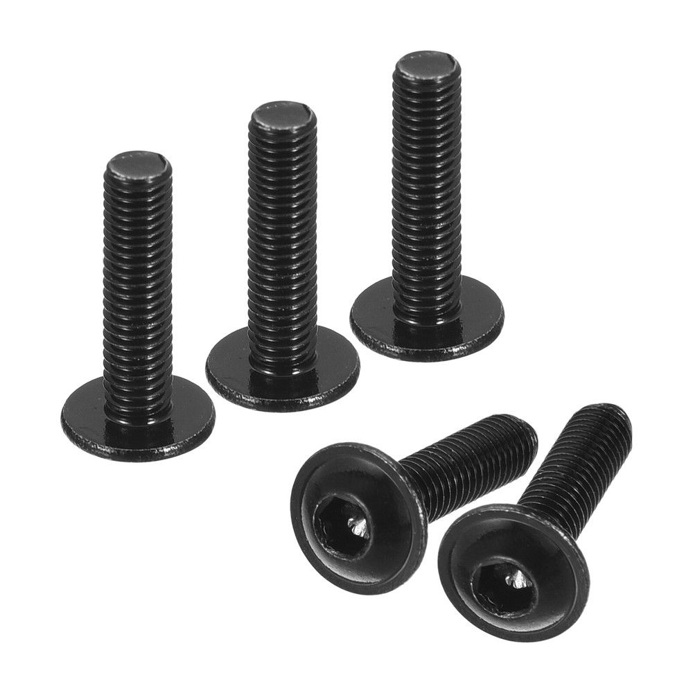 Flanged Button Head Socket Cap Screws, 100pcs M3x12mm 304 Stainless Steel Bolts