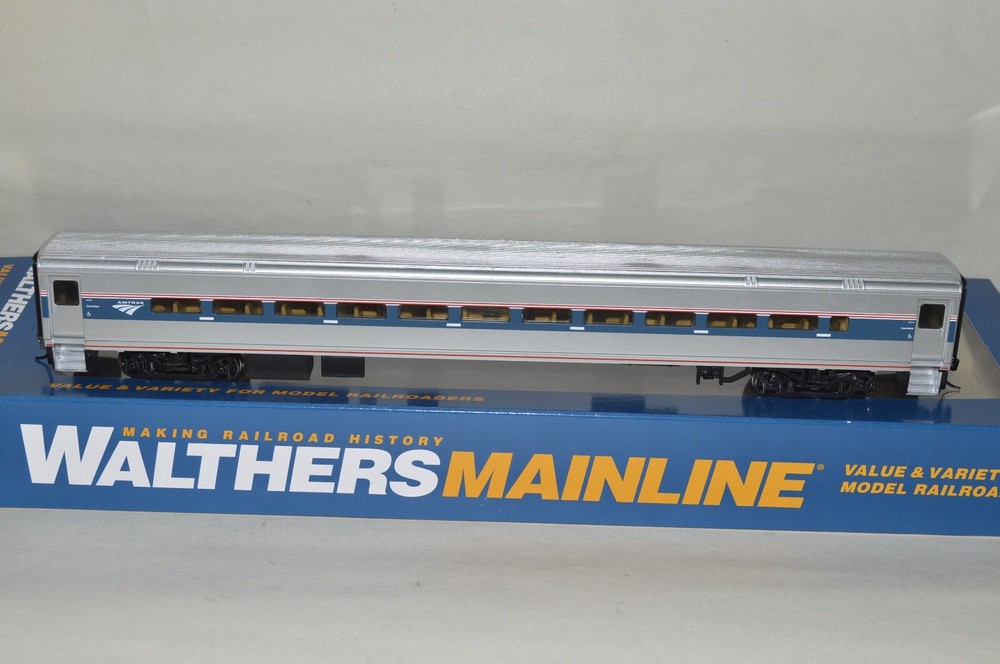 HO scale Walthers Amtrak phase VI 4 85' Horizon Fleet passenger car train COACH