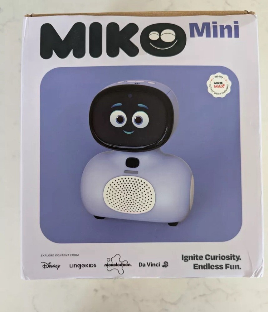 Miko Mini: The Voice First AI Learning Coach - Purple- SEALED FREE SHIPPING-image