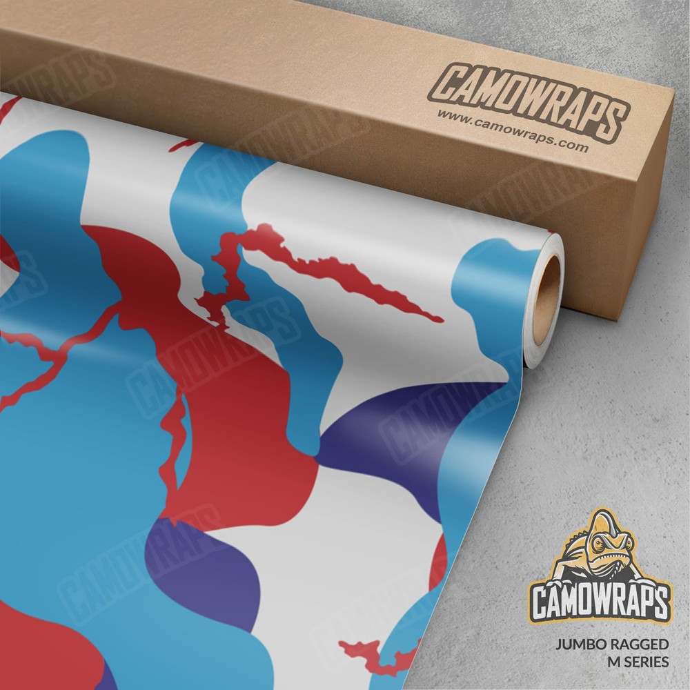 Jumbo Ragged M Series Camouflage Vinyl Wrap Durable Cast Decal Film
