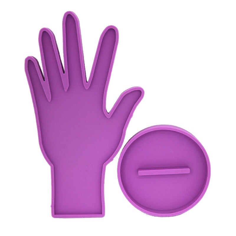 Shiny Hand Silicone Mold for Epoxy Resin Crafting