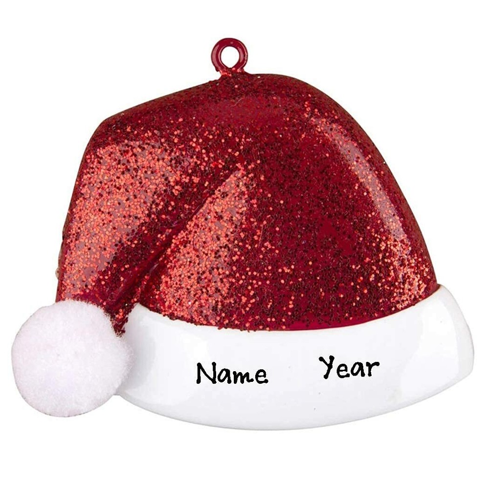 Personalized CHRISTMAS HAT  Christmas Hanging Tree Ornament HOLIDAY GIFT