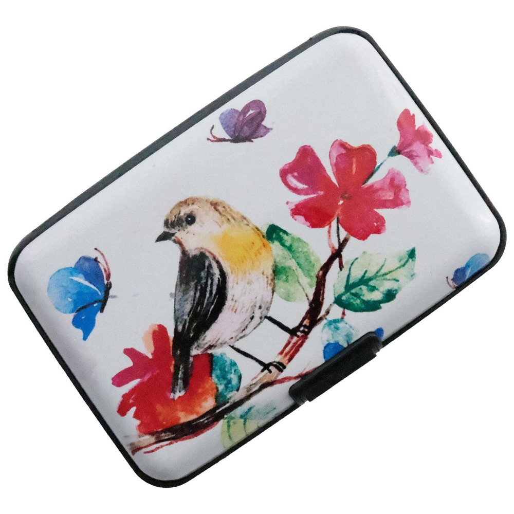 Credit Card Holder for Women Men RFID Blocking Wallet Small Business Metal Sl...-image