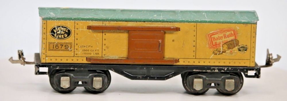 Vintage Lionel O Scale 1679 Baby Ruth Box Car Metal Train 1:48 Model  