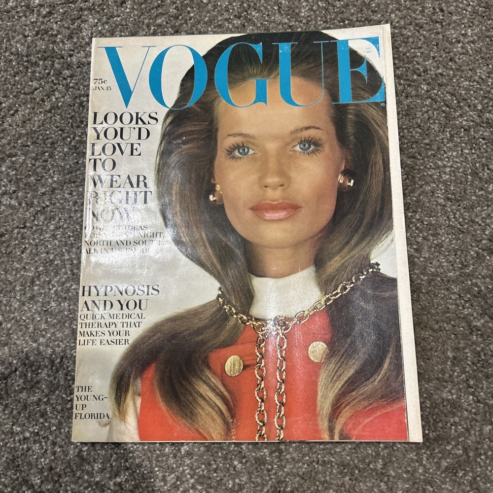VOGUE Magazine Jan 15 1969 Verushka Cybil Shepherd Florida