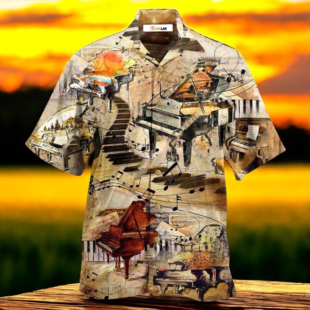 Music Piano These Fingers Of Mine They Got Brains Hawaiian Shirt