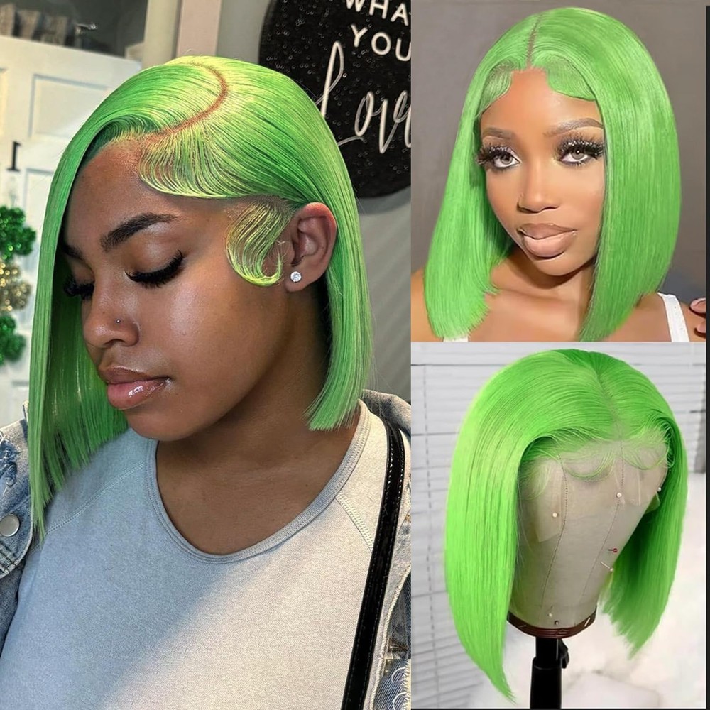 Munx 13x6 Deep Part Bob Wig Human Hair Pre Plucked Lace Front Wigs Real Human...