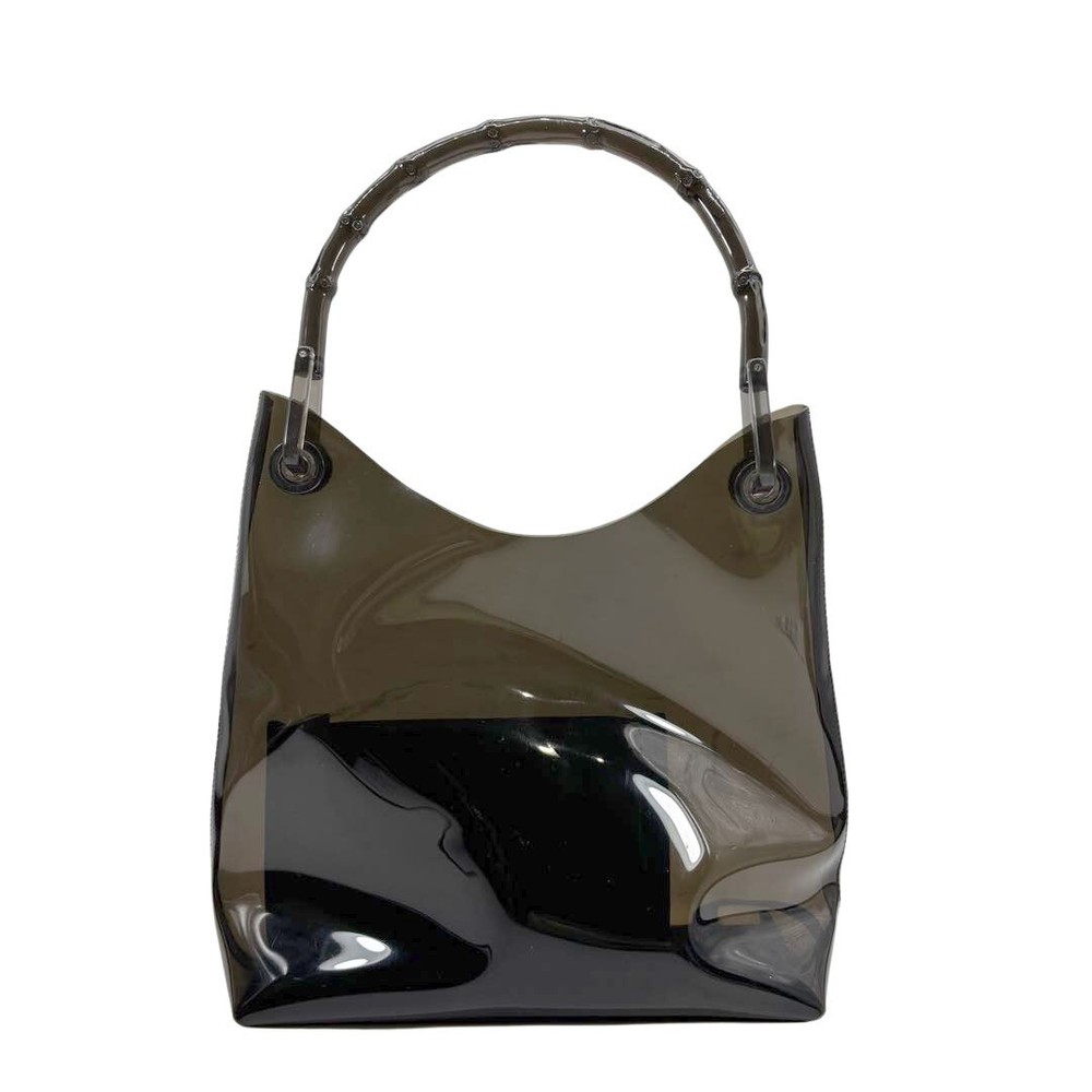 GUCCI Bamboo Vinyl One Shoulder Bag 960821