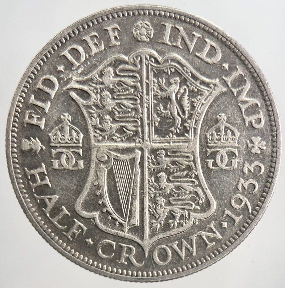 1933 George V Silver Half-Crown Fine Collectable Coin a6328