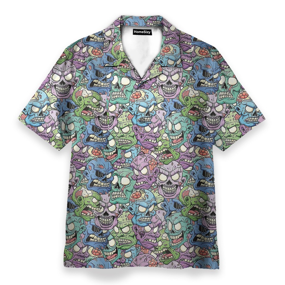 Zombies Want Your Brrraaaiiinnsss   Hawaiian Shirt