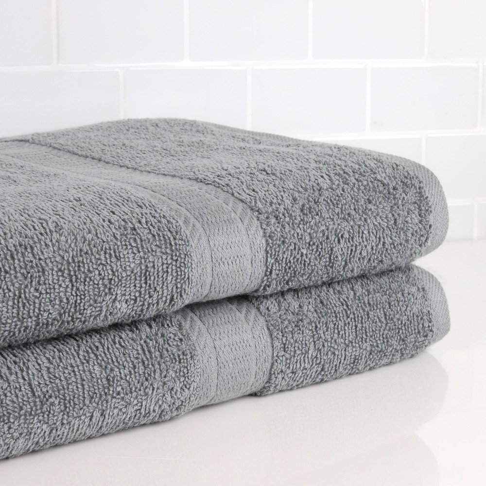 Mainstays 2-Pack Soft 100% Cotton Premium Bath Sheet Set  