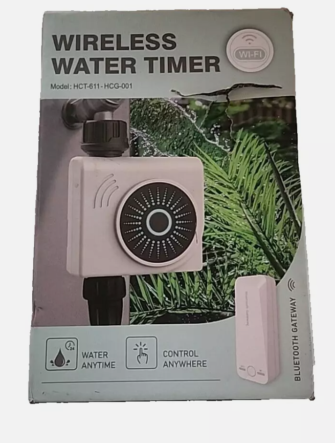 Smart Wireless Water Timer - Automated Garden Irrigation System, App-Controlled,-image