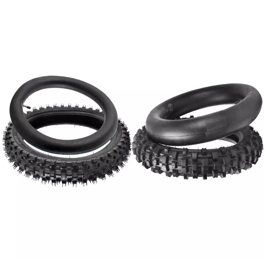 Front 60/100-14 Rear 80/100-12 Tire Tube for Dirt Bike KLX110 TTR90 SSR 70/ 90cc